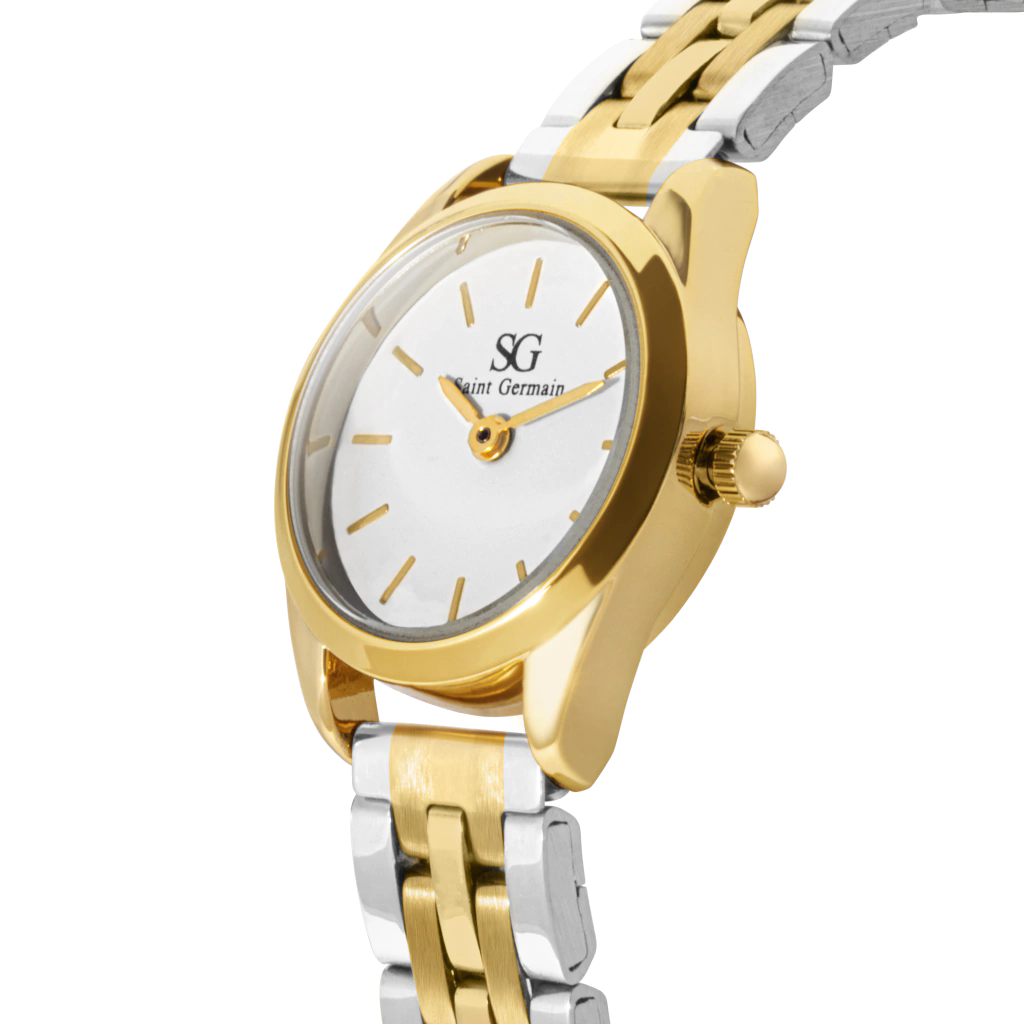 Relógio Saint Germain Feminino Mini Belle Bicolor Gold 24mm