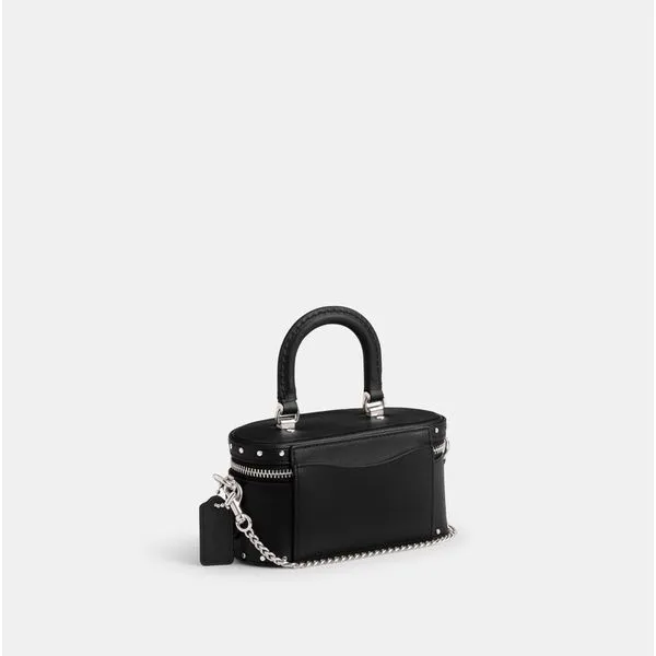 Bolsa Trail Crossbody 17 With Rivets Coach - Preto